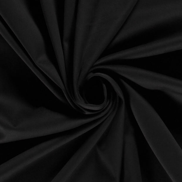 Cuir Suèdé tissu Unicolore Noir