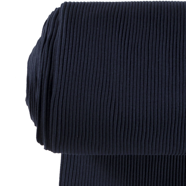 Cuff Material 3x3 rib fabric Unicolour Navy