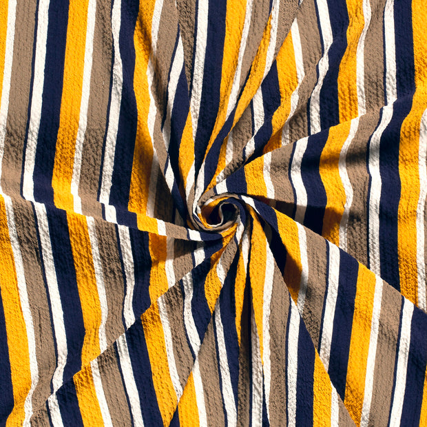 Viscose Bubble fabric Brown Taupe printed 