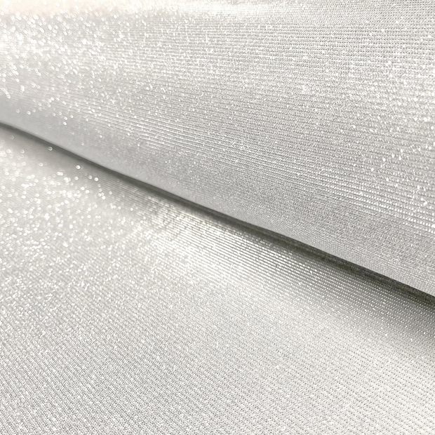 Jersey de Polyester tissu Unicolore Argent