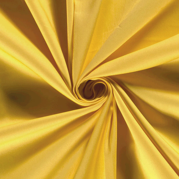 Cotton Satin fabric Unicolour Yellow