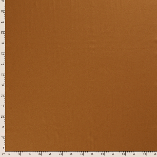 Popeline de Coton tissu Unicolore Caramel