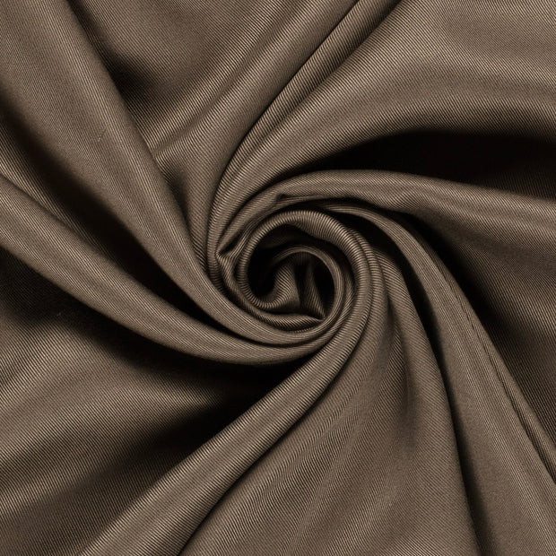 TENCEL™ Lyocell Twill fabric Unicolour Taupe Grey