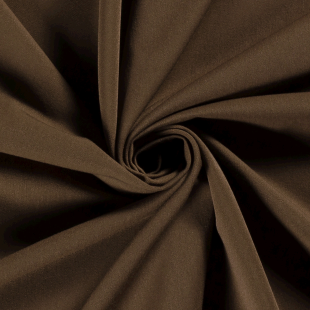 Gabardine fabric Unicolour Brown