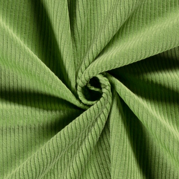 Corduroy 4.5w fabric Unicolour Lime Green