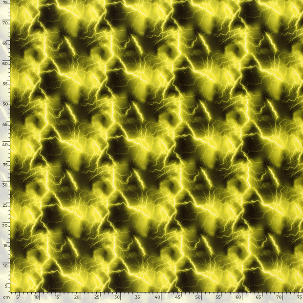 Polyester Jersey tela Luces Amarillo