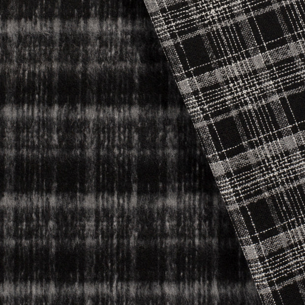 Jacquard fabric Checks brushed 