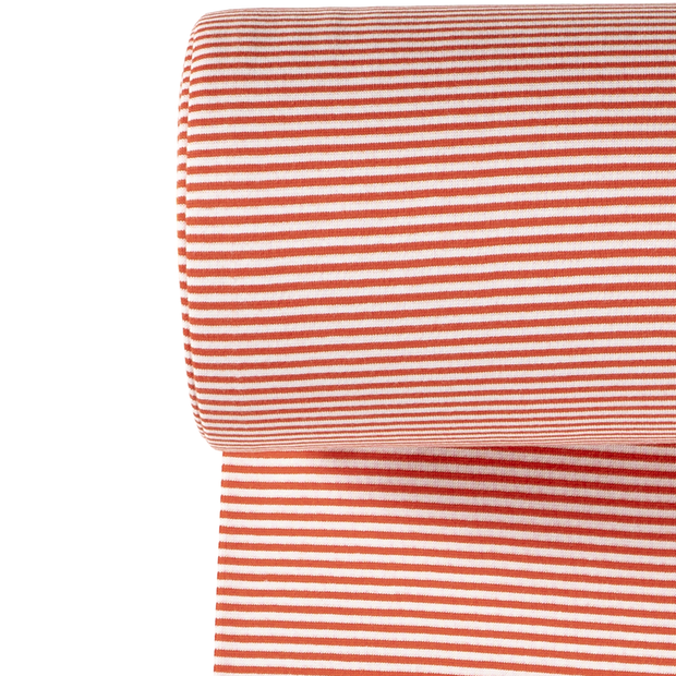 Bord Cote Fil Teint tissu rayures Rouge