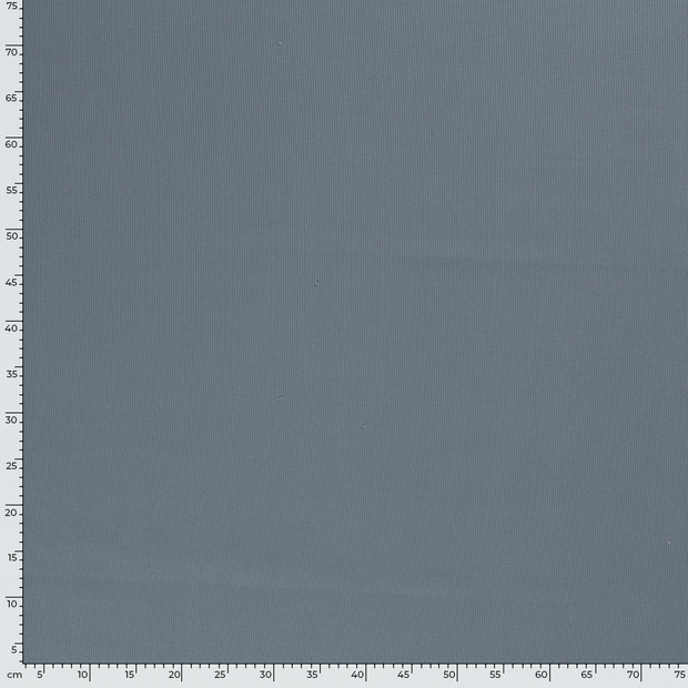 Rib Jersey fabric Unicolour Steel Blue