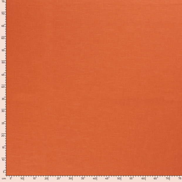 Ramie Lin tissu Unicolore Orange