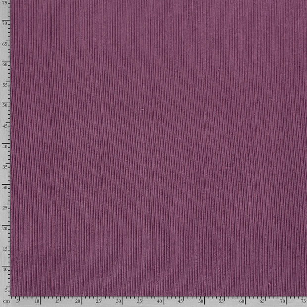 Corduroy 4.5w stof Effen Paars