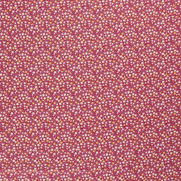 Cotton Poplin fabric Wine red matte 