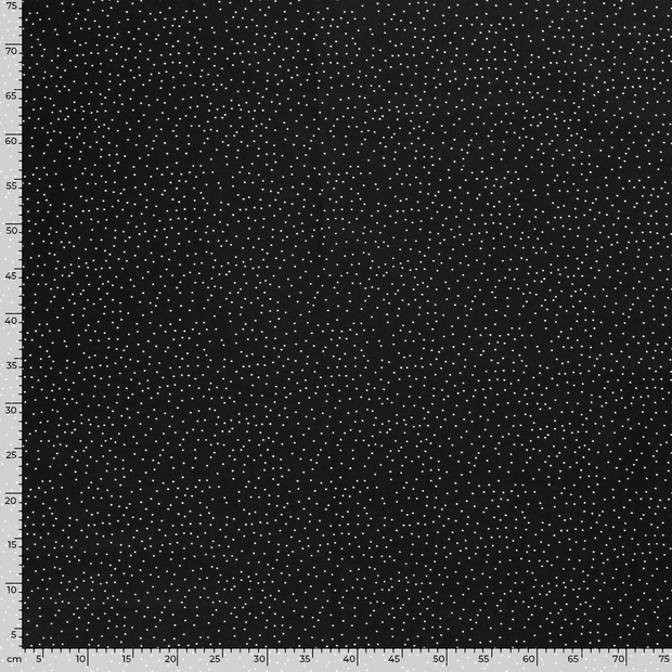 Popeline de Coton tissu Abstrait Noir