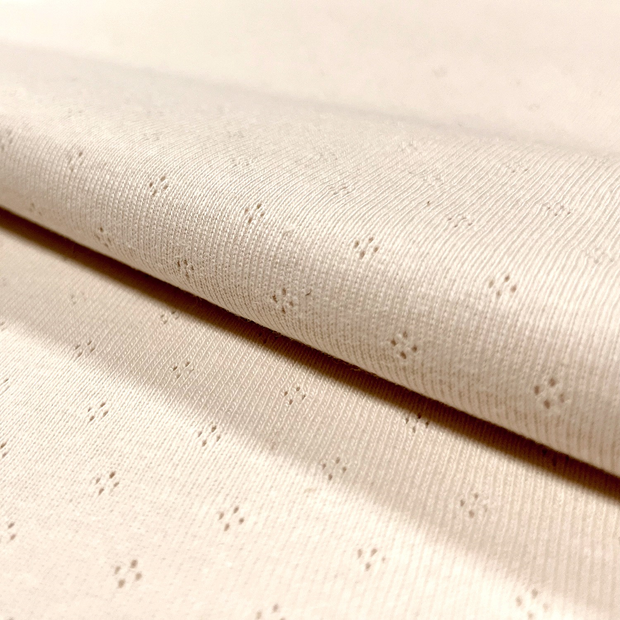 Pinpoint fabric Unicolour Ivory