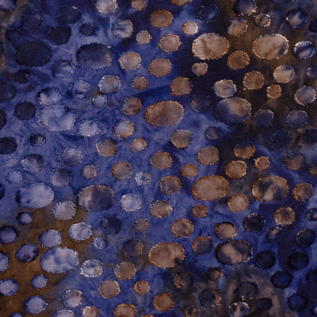 Burnout Jacquard fabric Tie Dye Navy