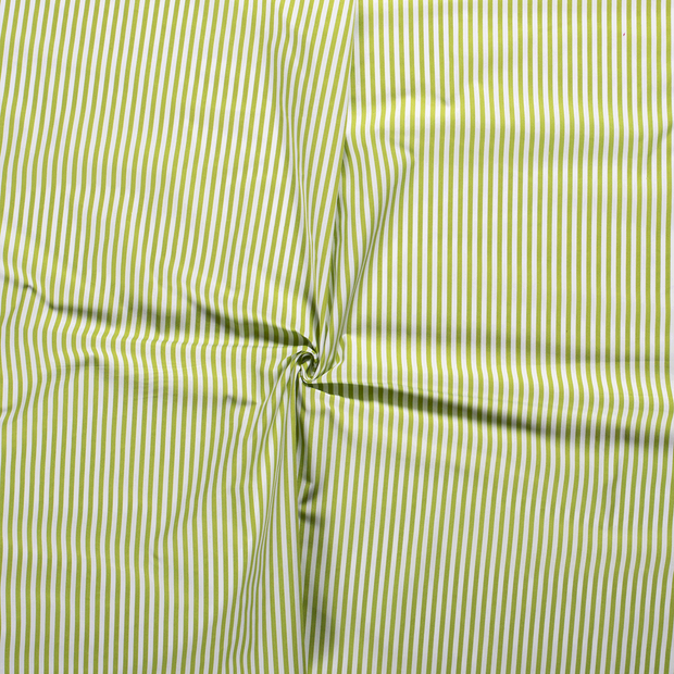 Cotton Poplin fabric Lime Green printed 