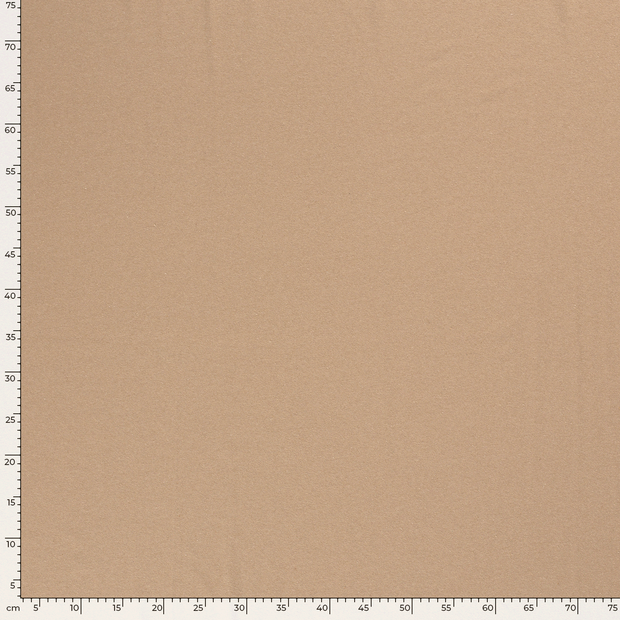 Jersey de Coton tissu Unicolore Camel