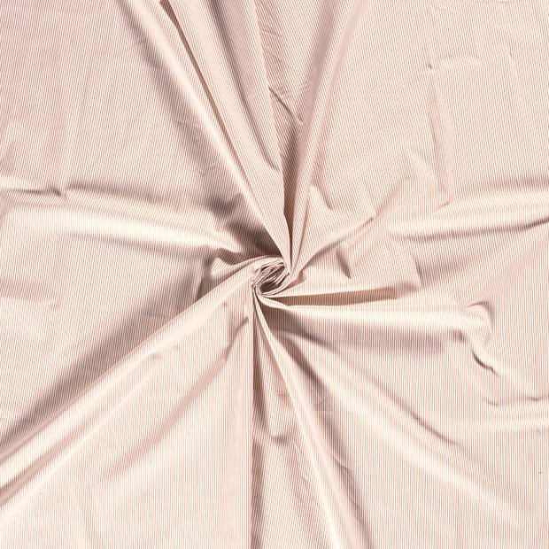 Cotton Poplin fabric Beige printed 