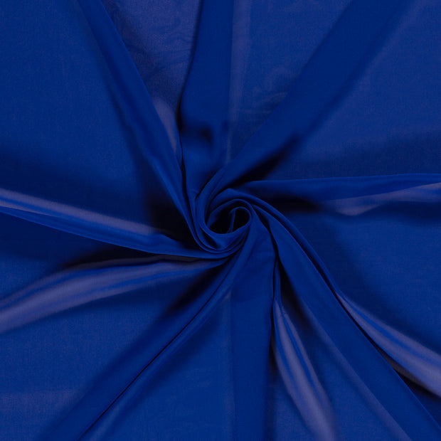 Chiffon fabric Cobalt 