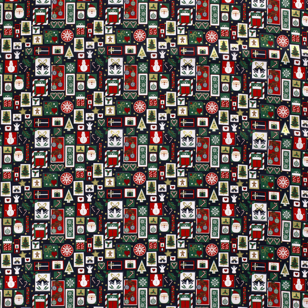 Cotton Poplin fabric Navy 