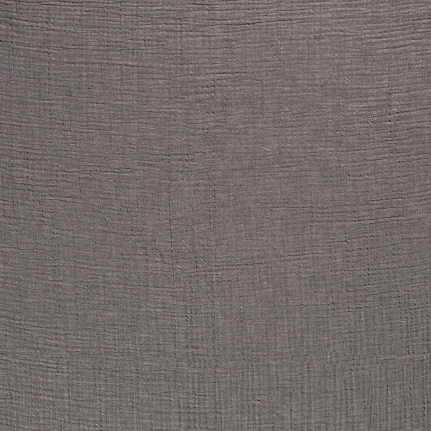Muslin Four Layer fabric Dark Grey matte 