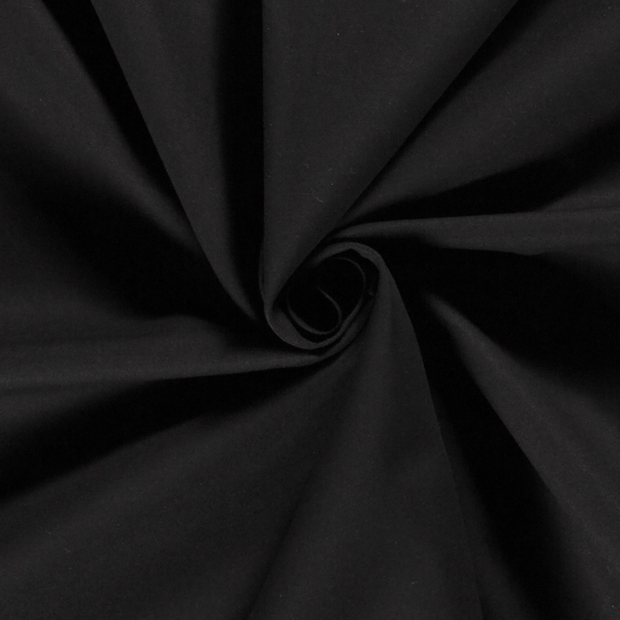 Sergé tissu Unicolore Noir
