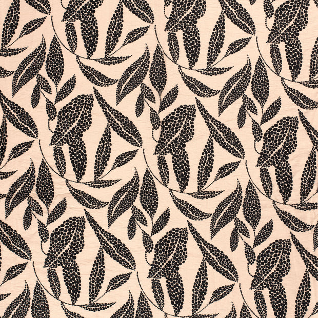 Viscose Nylon Crepe stof Beige mat 