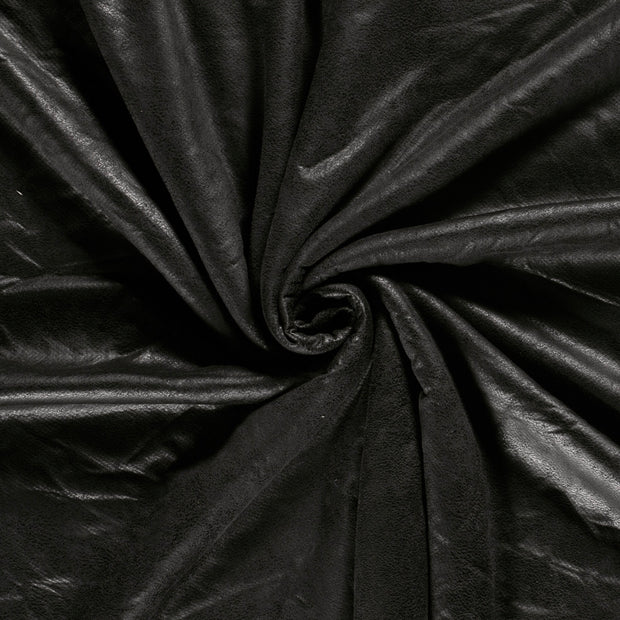 Lammy Coat tissu Noir doublé et l'arrière 