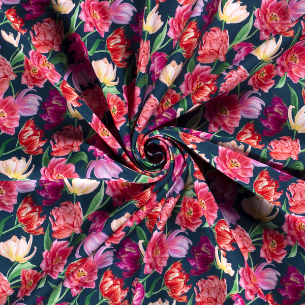 Jogging fabric Navy digital printed 