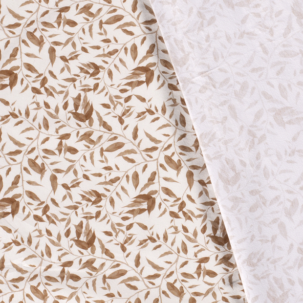 Cotton Jersey GOTS organic fabric Leaves digital printed 