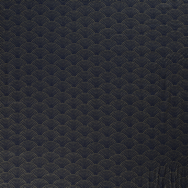 Cotton Poplin fabric Navy 