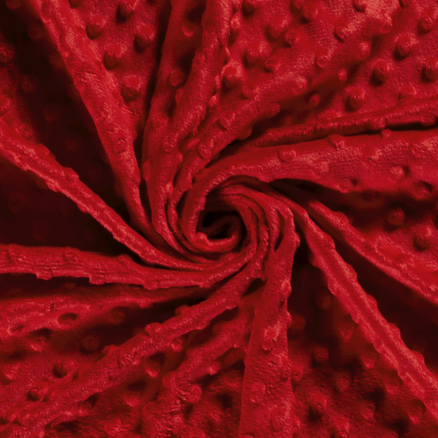 Minky fabric Unicolour Red