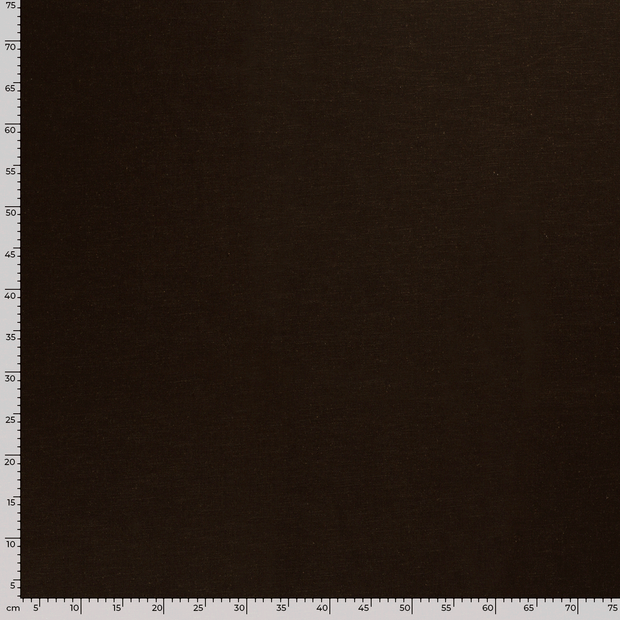 Ramie Linen fabric Unicolour Dark Brown