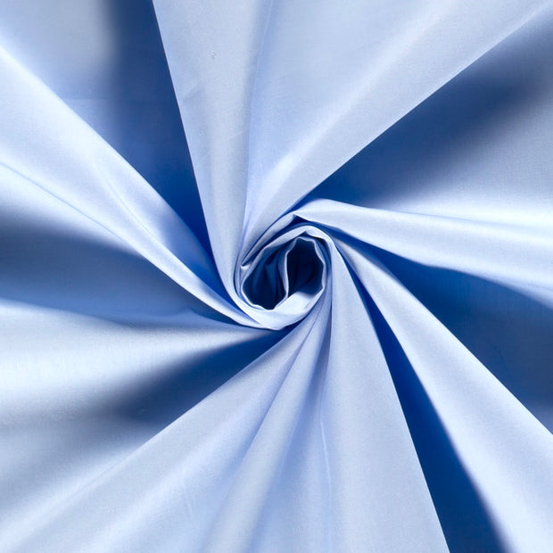 Popeline de Coton tissu Unicolore Bleu bébé