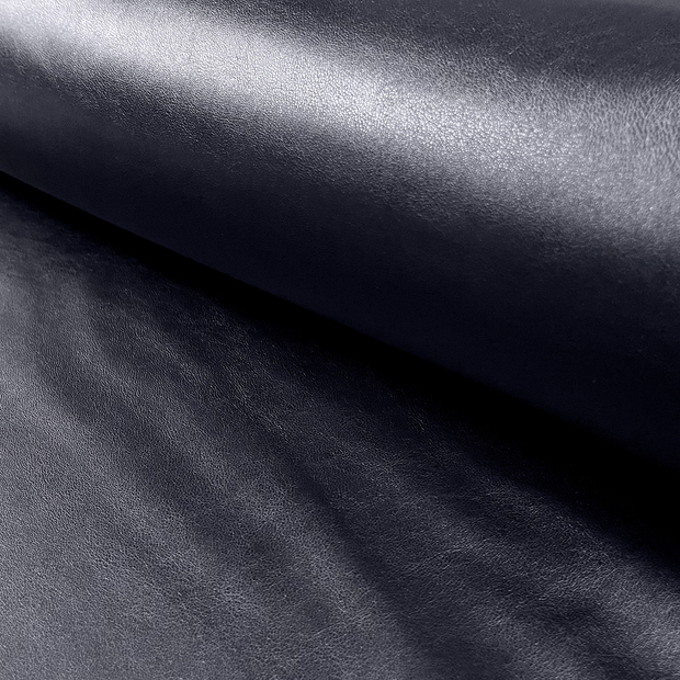 Stretch Leather fabric Unicolour Navy
