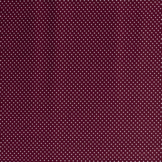 Cotton Poplin fabric Dots Fuchsia