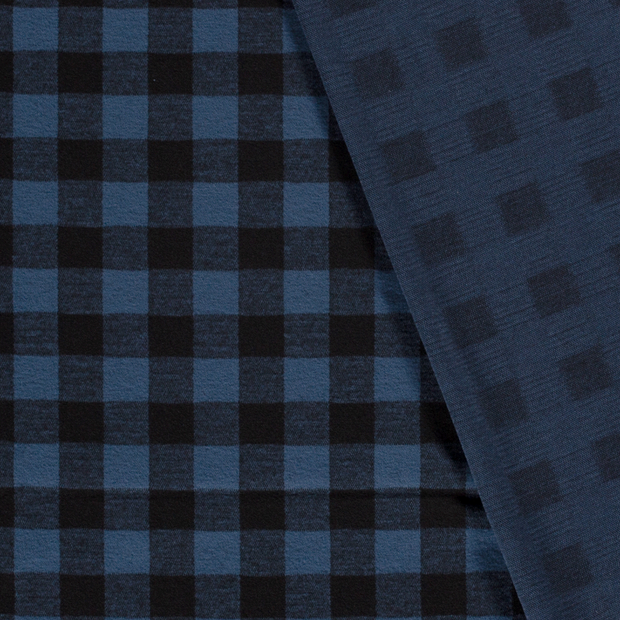 Heavy Knit fabric Checks 