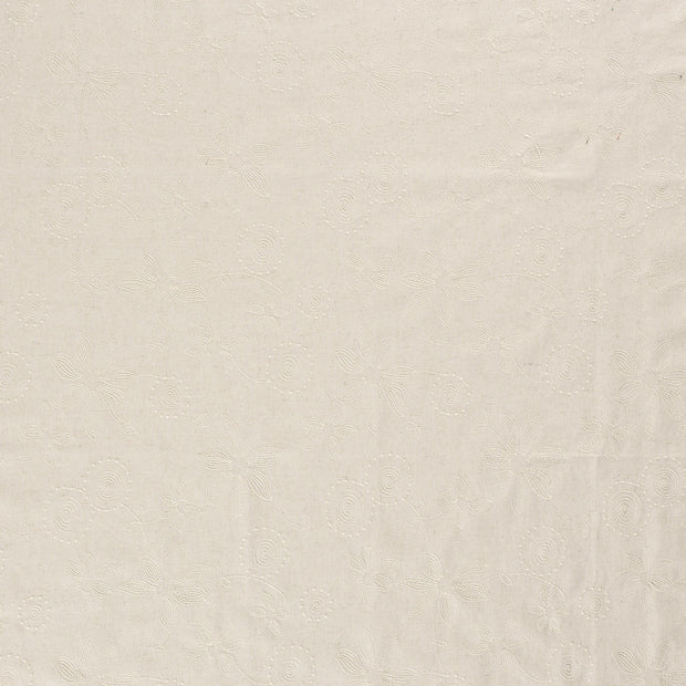 Woven Viscose Linen fabric Beige matte 