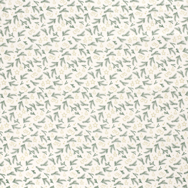 Cotton Poplin fabric Off White 