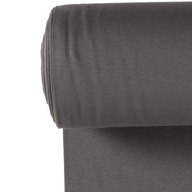 Cuff fabric Unicolour Taupe Grey