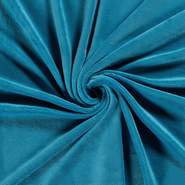 Coral Fleece fabric Aqua 