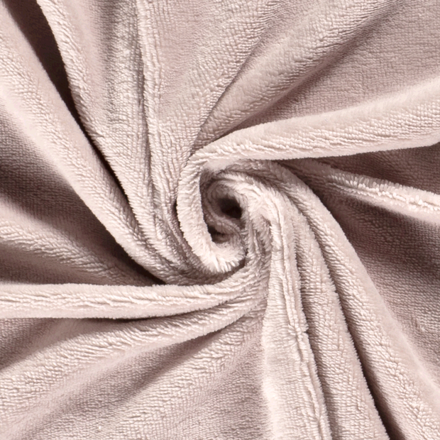 Bamboo Fleece fabric Unicolour Light Pink