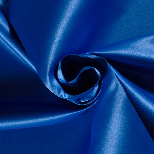 Satin Duchesse tissu Unicolore Cobalt