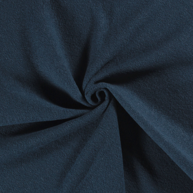 Chiffon en laine tissu Bleu acier 