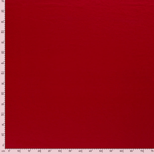 Punta di Roma fabric Unicolour Dark Red