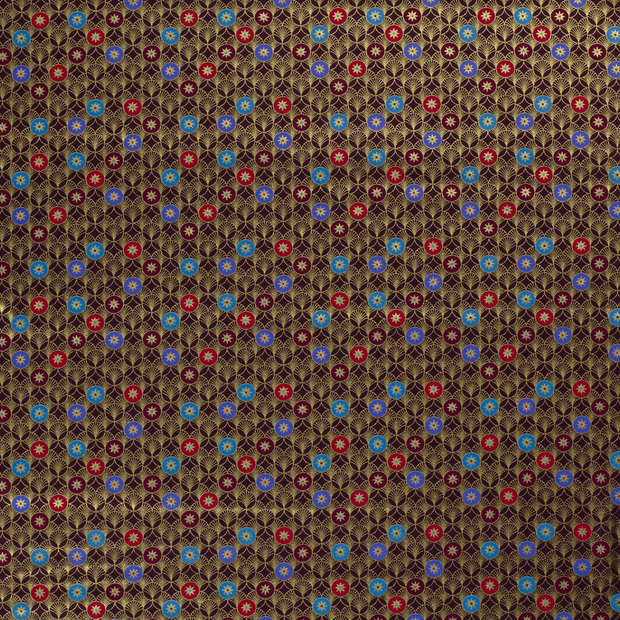 Cotton Poplin fabric Aubergine 