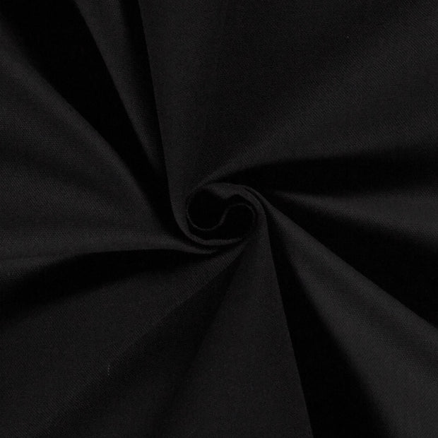 Canvas tissu Unicolore Noir