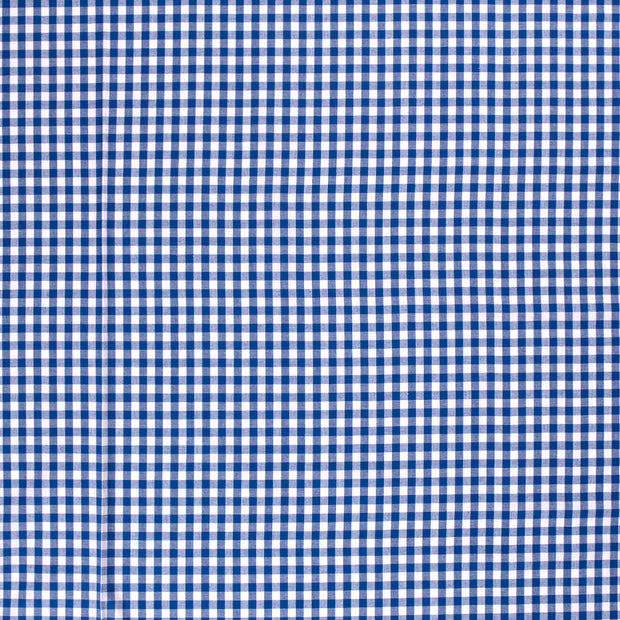 Baumwolle Popeline Yarn Dyed fabrik Königsblau matt 