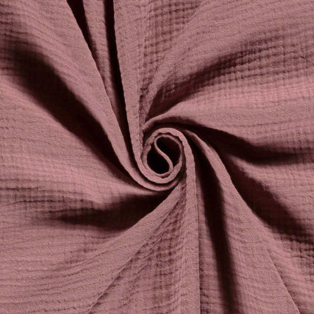 Muslin fabric Unicolour Mauve