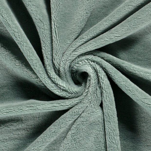 Bamboo Fleece fabric Unicolour Dark Mint